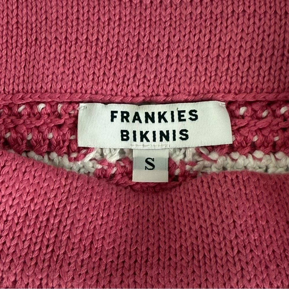 Frankies Bikinis Jasper Crochet Skirt In Pink Checker Size Small - Picture 5 of 10